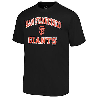 Men's Profile Black San Francisco Giants Big & Tall Heart & Soul T-Shirt