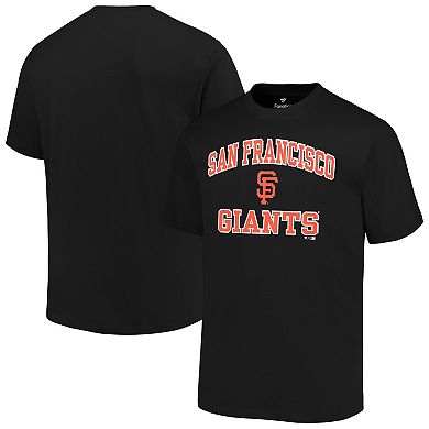 Men's Profile Black San Francisco Giants Big & Tall Heart & Soul T-Shirt