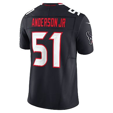 Men's Nike Will Anderson Jr. Navy Houston Texans Vapor F.U.S.E. Limited Jersey