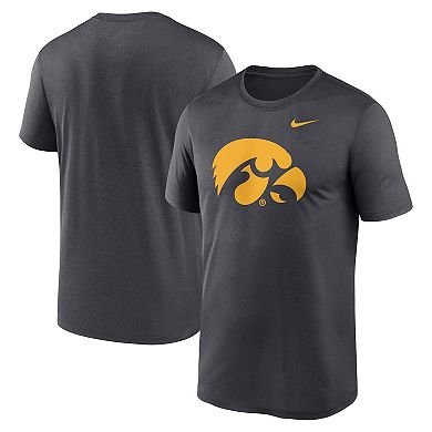 Men's Nike Anthracite Iowa Hawkeyes Primetime Legend Logo T-Shirt