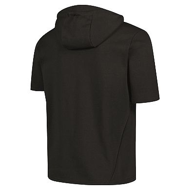 Men's Levelwear Black Arizona Diamondbacks Recruit Short Sleeve Full-Zip Hoodie
