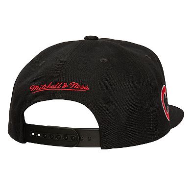 Men's Mitchell & Ness Black Chicago Cubs Shattered Snapback Hat