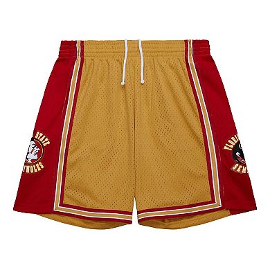 Men's Mitchell & Ness Gold Florida State Seminoles 1992/93 Throwback Jersey Shorts