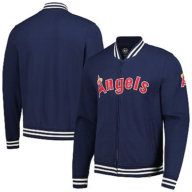 Men's '47 Navy Los Angeles Angels Wax Pack Pro Camden Full-Zip Track Jacket