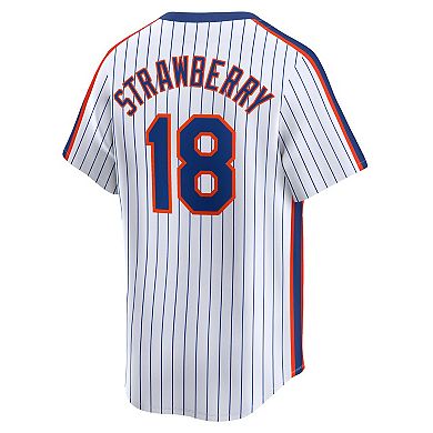 Men's Nike Darryl Strawberry Navy New York Mets Throwback Cooperstown Limited Jersey