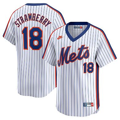 Men's Nike Darryl Strawberry Navy New York Mets Throwback Cooperstown Limited Jersey