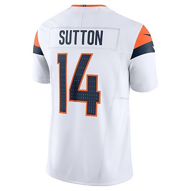 Men's Nike Courtland Sutton White Denver Broncos Vapor F.U.S.E. Limited Jersey