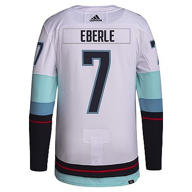 Men's adidas Jordan Eberle White Seattle Kraken Away Primegreen Authentic Pro Player Jersey