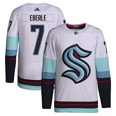 Men's adidas Jordan Eberle White Seattle Kraken Away Primegreen Authentic Pro Player Jersey