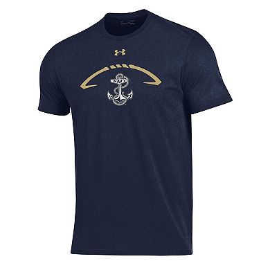 Men's Navy Navy Midshipmen Football Icon T-Shirt