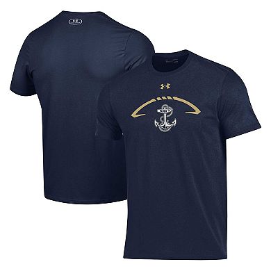 Men's Navy Navy Midshipmen Football Icon T-Shirt