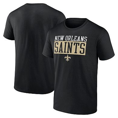 Men's Fanatics Black New Orleans Saints Head to Beat T-Shirt