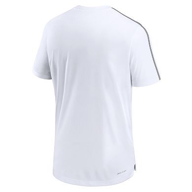 Men's Nike White Iowa Hawkeyes 2024 Sideline Coach Performance Top