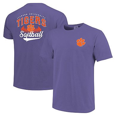 Men's Purple Clemson Tigers Softball Walk Off T-Shirt