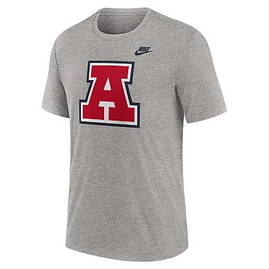 Men's Nike Heather Gray Arizona Wildcats Blitz Evergreen Legacy Primary Tri-Blend T-Shirt