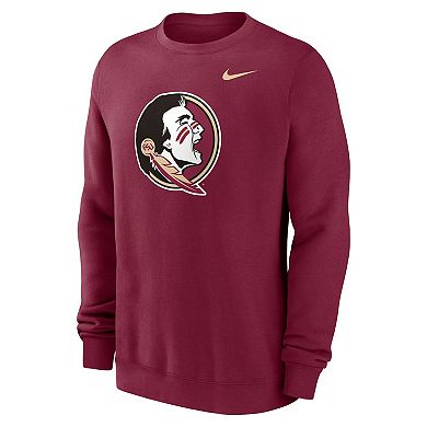 Men's Nike Garnet Florida State Seminoles Primetime Evergreen Fleece Pullover Sweatshirt