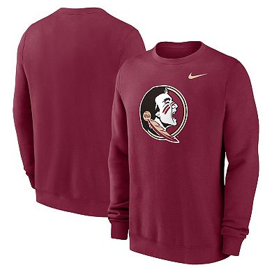 Men's Nike Garnet Florida State Seminoles Primetime Evergreen Fleece Pullover Sweatshirt