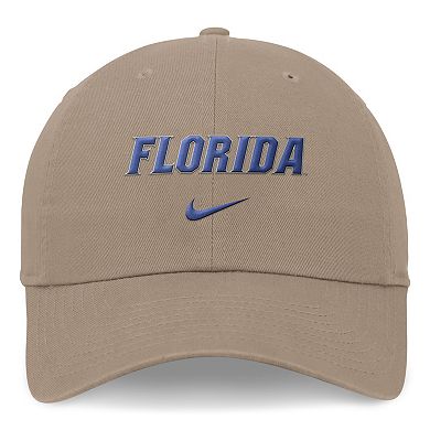 Unisex Nike Khaki Florida Gators 2024 Sideline Club Adjustable Hat