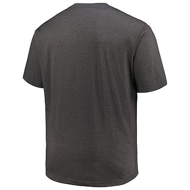 Men's Profile Heather Black San Francisco Giants Big & Tall Weathered Logo T-Shirt