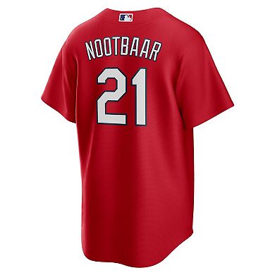 Men's Nike Lars Nootbaar Red St. Louis Cardinals Big & Tall Alternate Replica Player Jersey