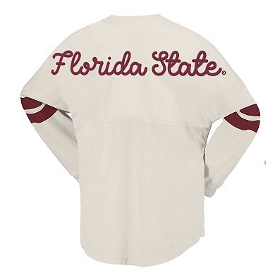 Women's Spirit Jersey Cream Florida State Seminoles Oversized T-Shirt