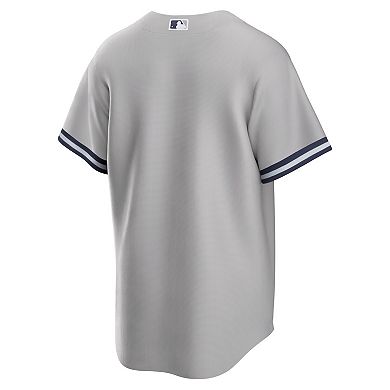 Men's Nike  Gray New York Yankees Big & Tall Road Replica Team Jersey