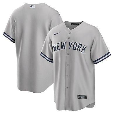 Men's Nike  Gray New York Yankees Big & Tall Road Replica Team Jersey