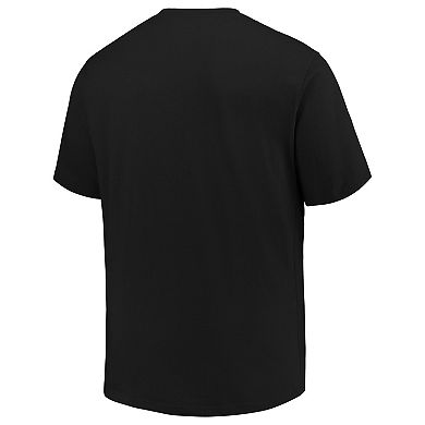 Men's Fanatics Black Seattle Kraken Big & Tall Wordmark T-Shirt