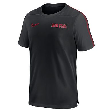 Men's Nike Black Ohio State Buckeyes 2024 Sideline Coach Performance Top