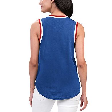 Women's G-III 4Her by Carl Banks Royal Chicago Cubs Strategy Tank Top