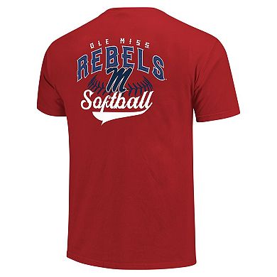 Men's Red Ole Miss Rebels Softball Walk Off T-Shirt