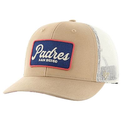 Men's '47 Khaki San Diego Padres Glory Daze Trucker Adjustable Hat