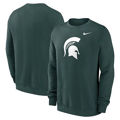 Men's Nike Green Michigan State Spartans Primetime Evergreen Fleece Pullover Sweatshirt