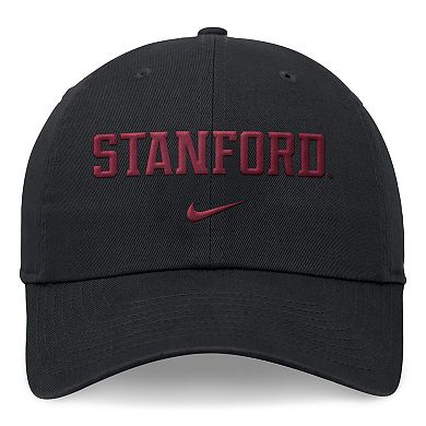 Unisex Nike Black Stanford Cardinal 2024 Sideline Club Adjustable Hat