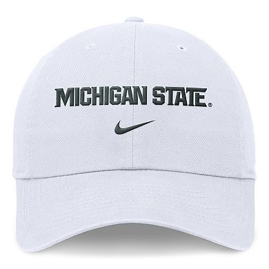 Unisex Nike White Michigan State Spartans 2024 Sideline Club Adjustable Hat