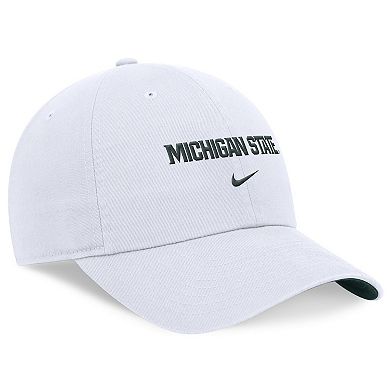 Unisex Nike White Michigan State Spartans 2024 Sideline Club Adjustable Hat