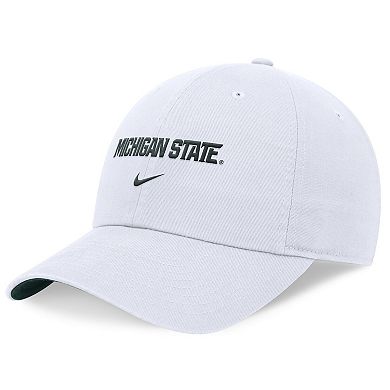 Unisex Nike White Michigan State Spartans 2024 Sideline Club Adjustable Hat