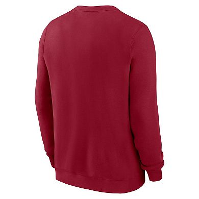 Men's Nike Cardinal Stanford Cardinal Primetime Evergreen Fleece Pullover Sweatshirt
