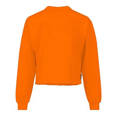 Women's Spirit Jersey Orange Florida Gators Slouchy Cropped Long Sleeve T-Shirt