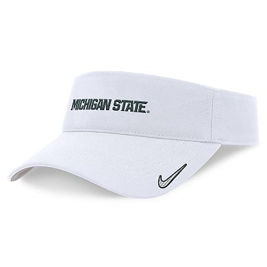 Unisex Nike White Michigan State Spartans 2024 Sideline Fit Ace Visor