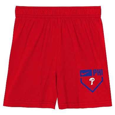 Toddler Nike Philadelphia Phillies Authentic Collection T-Shirt & Shorts Set