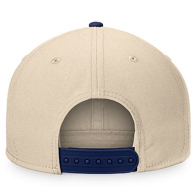 Men's Fanatics Branded Cream/Navy New York Rangers Goalaso Snapback Hat