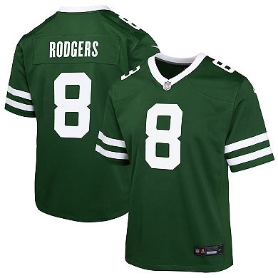 Youth Nike Aaron Rodgers Gotham Green New York Jets Game Jersey