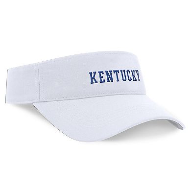 Unisex Nike White Kentucky Wildcats 2024 Sideline Fit Ace Visor