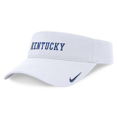 Unisex Nike White Kentucky Wildcats 2024 Sideline Fit Ace Visor