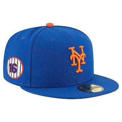 Men's New Era Dwight Gooden Royal New York Mets Jersey Retirement 59FIFTY Fitted Hat