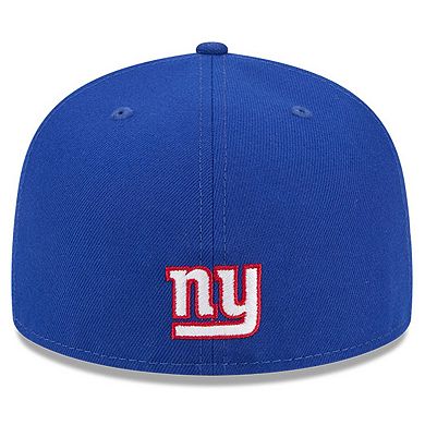 Men's New Era Royal New York Giants 100th Season 59FIFTY Fitted Hat