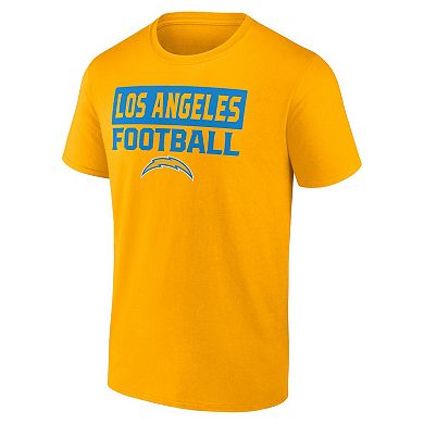 Men's Fanatics Los Angeles Chargers Serve T-Shirt Combo Pack