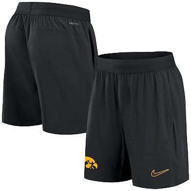 Men's Nike Black Iowa Hawkeyes 2024 Sideline Performance Shorts