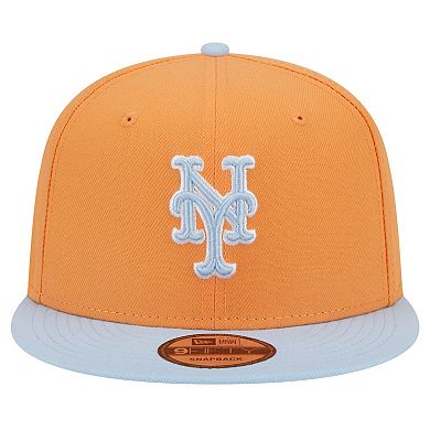 Men's New Era Orange New York Mets Spring Color Two-Tone 9FIFTY Snapback Hat